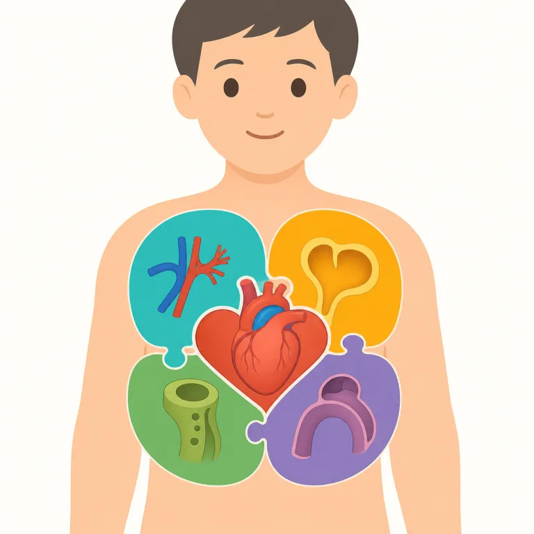 tetralogy（四徴症・noun）の覚え方イラスト
