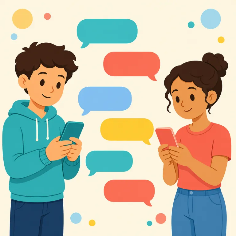 texting（テキスト送受信・名詞）の覚え方イラスト — まず text を「本文」だけでなく「携帯でメッセージする」という動詞でも覚えると、texting は「textしていること・そのやりとり」と自然につながる