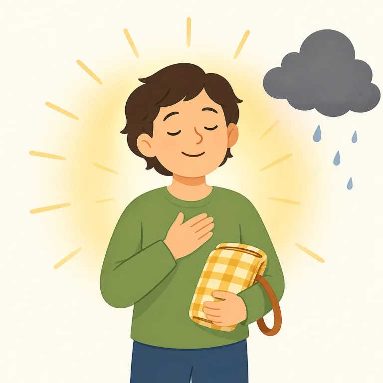 thankfullyの覚え方イラスト