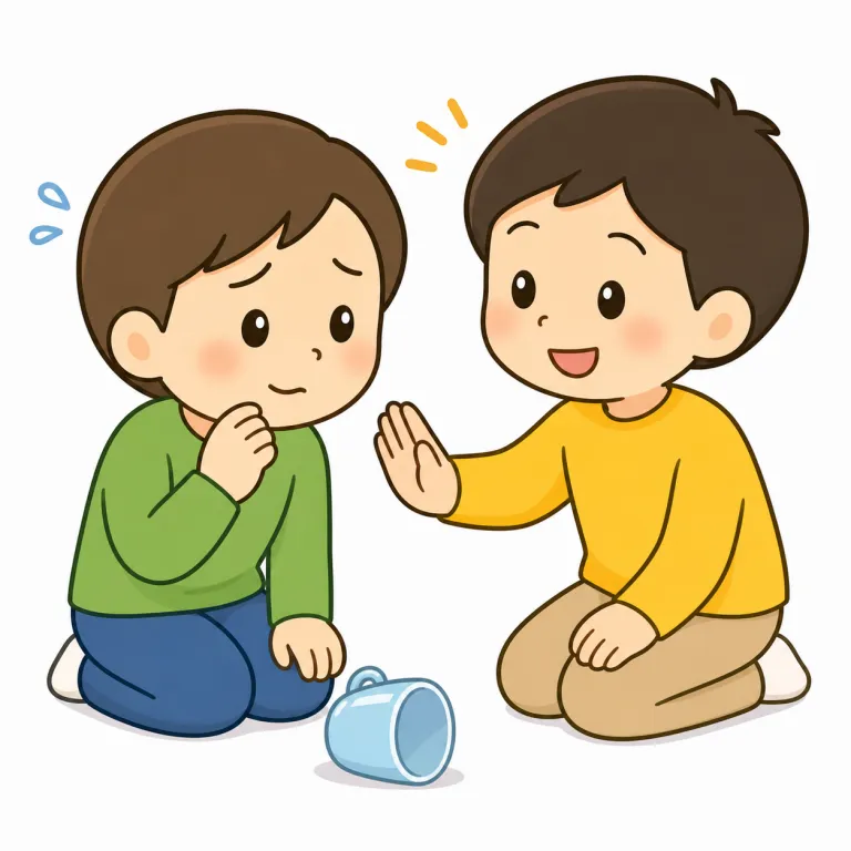 that's all right（大丈夫だよ・idiom）の覚え方イラスト