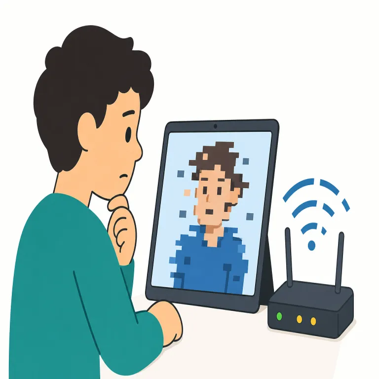 the connection is bad（接続が悪いです。）の覚え方イラスト — connection はまず connect「つなぐ」から連想すると覚えやすいです