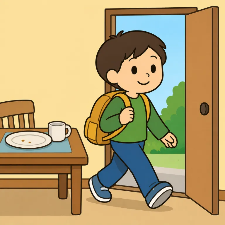 then（それから・adverb）の覚え方イラスト