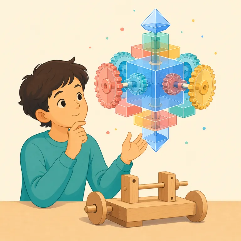 theoretic（理論的な・形容詞）の覚え方イラスト — theory を知っていれば、そのまま「理論寄りの」とつなげて覚えやすい語