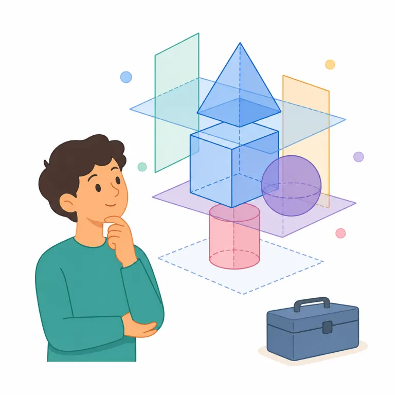 theoretical（理論的・形容詞）の覚え方イラスト — theoretical は theory（理論）から来た形容詞で、経験や実践そのものではなく、考え・原理・モデルに基づく「理論的」という性質を表します