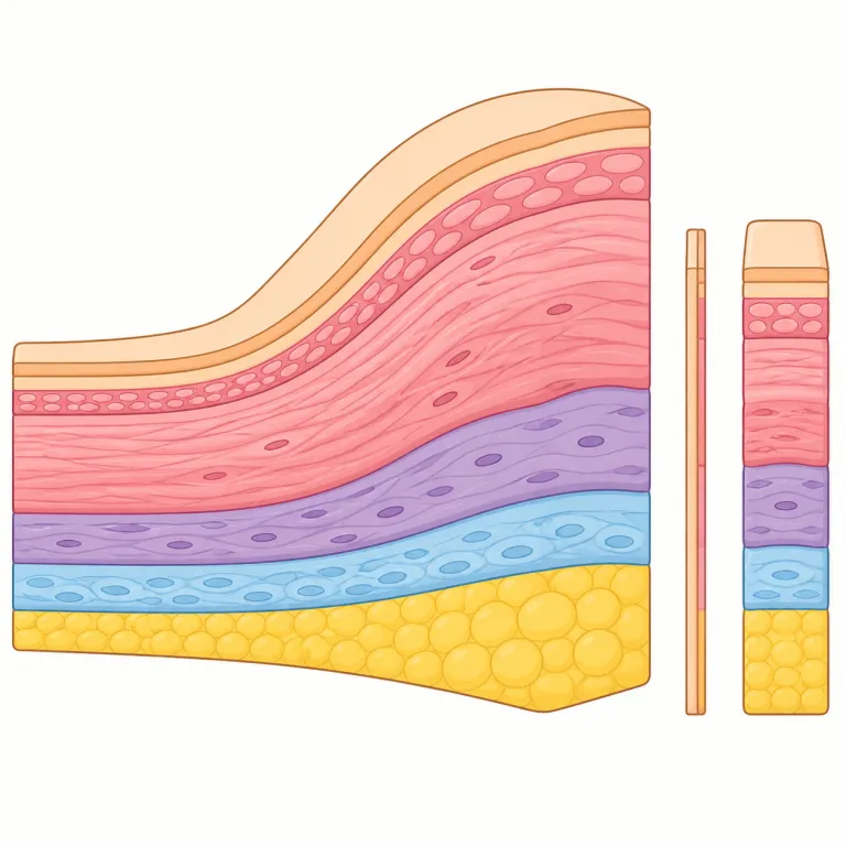 thickening（増厚・名詞）の覚え方イラスト
