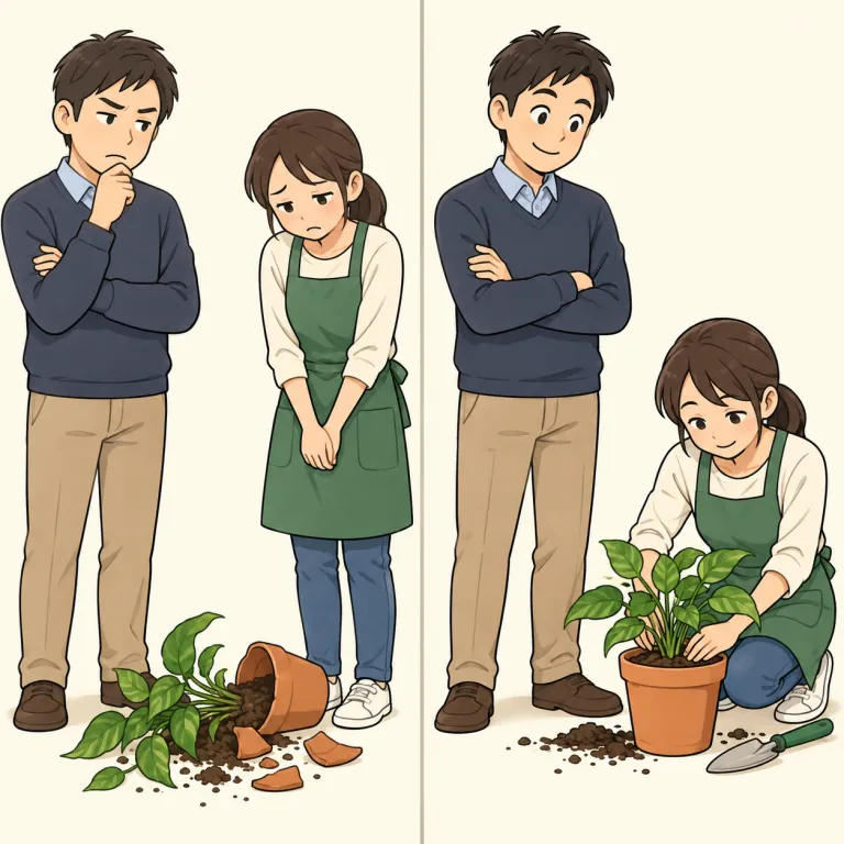 think better of（再評価する・idiom）の覚え方イラスト