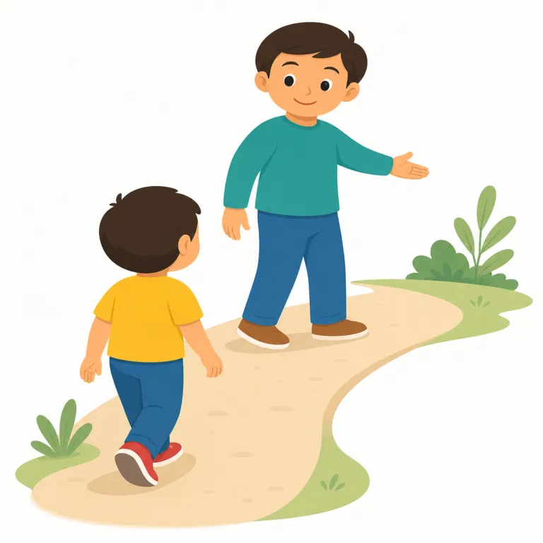 this way（このように、こちらへ・副詞）の覚え方イラスト — way はまず「道」、そこから「やり方」に広がる基本語