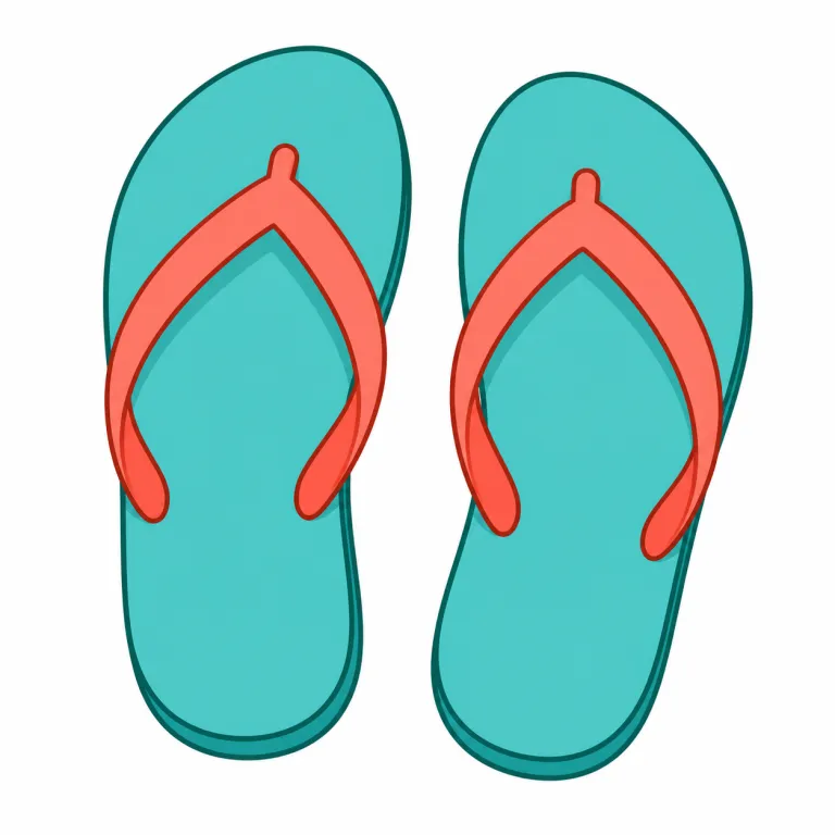 thong（鼻緒付きサンダル、トングサンダル・noun）の覚え方イラスト