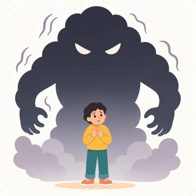 threat（脅迫・noun）の覚え方イラスト