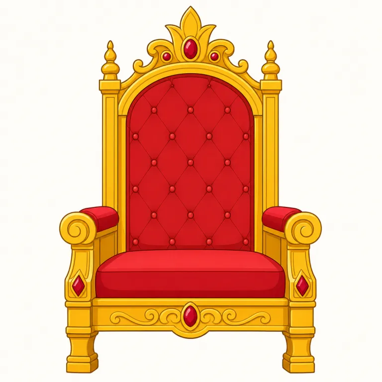 throne（王位、玉座・名詞）の覚え方イラスト — まず "王が座る特別な seat" を核に置くと覚えやすい語です
