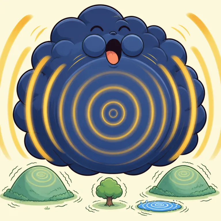thunder（とどろく・verb）の覚え方イラスト