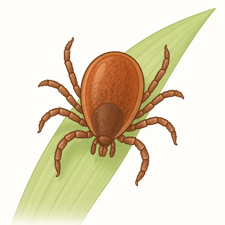 tick（ダニ・noun）の覚え方イラスト