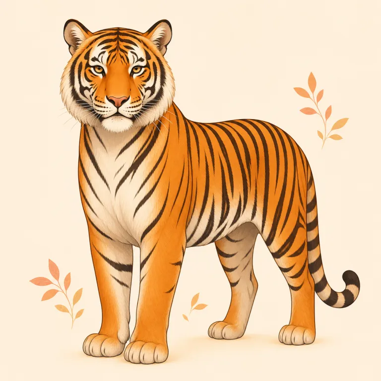 tigress（雌トラ・勇敢な女性・名詞）の覚え方イラスト — まず tiger が分かれば核はそのままです
