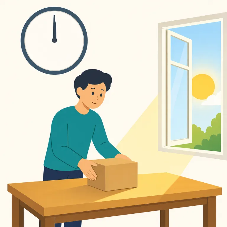 timeliness（適時性・名詞）の覚え方イラスト — このエントリの「適時性」は、日常的な「時宜」よりも、情報、発表、配送、対応などが必要な時点で利用可能かを評価する少し硬い名詞として覚えるとよいです