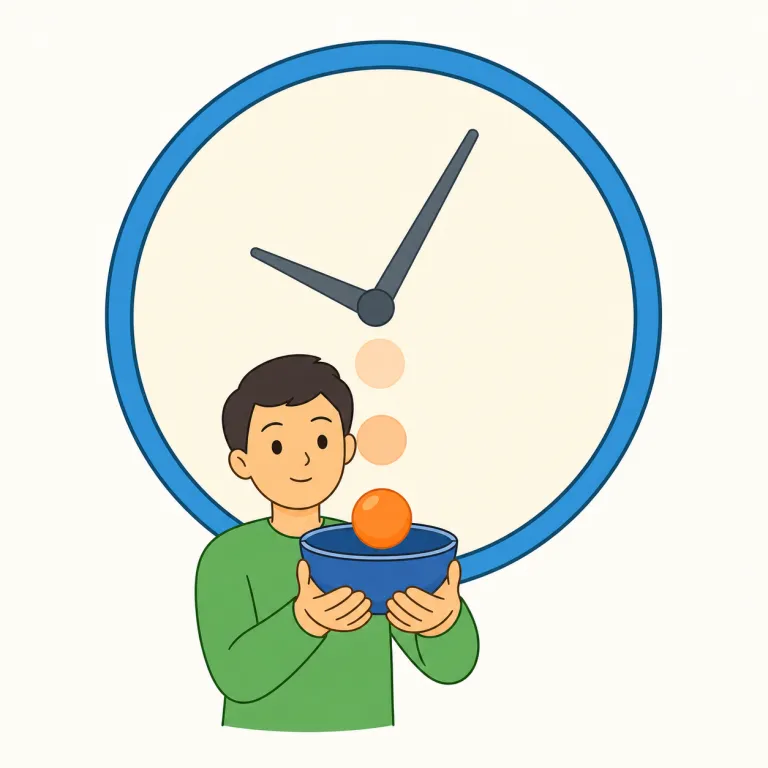 timing（タイミング・名詞）の覚え方イラスト — timing は time に -ing が付いた形で、「時間そのもの」ではなく「その時にすること・起こることのちょうどよさ」を表す語だと押さえると覚えやすいです