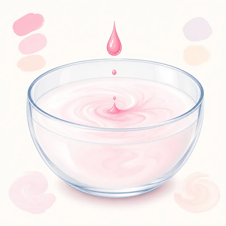 tint（薄い色合い、ほのかな色味・名詞）の覚え方イラスト — tint は「色そのもの」ではなく、「元の色や物の上にうっすら乗る色味」として覚えると定着しやすい