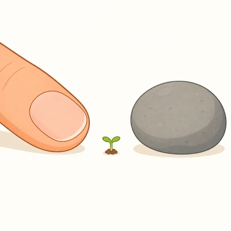 tiny（小さな・形容詞）の覚え方イラスト — tiny は small より一段小さく、「とても小さい」「ちっちゃい」という感覚で覚えると残りやすいです
