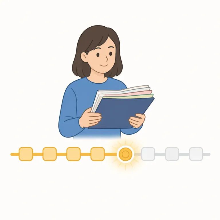 to date（これまで・イディオム）の覚え方イラスト — date をまず「日付」として押さえると、to date は「この日付まで来たところで見れば＝現在まで」という感覚で覚えやすい