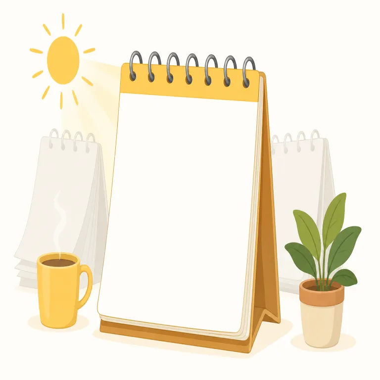 today（今日・名詞）の覚え方イラスト — day「日」に to が付いた古い「この日に」という感覚から、名詞ではカレンダー上の今いる一日を思い浮かべる