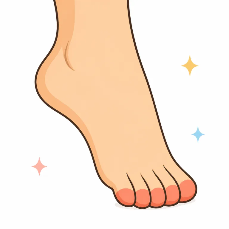 toe（つま先・noun）の覚え方イラスト