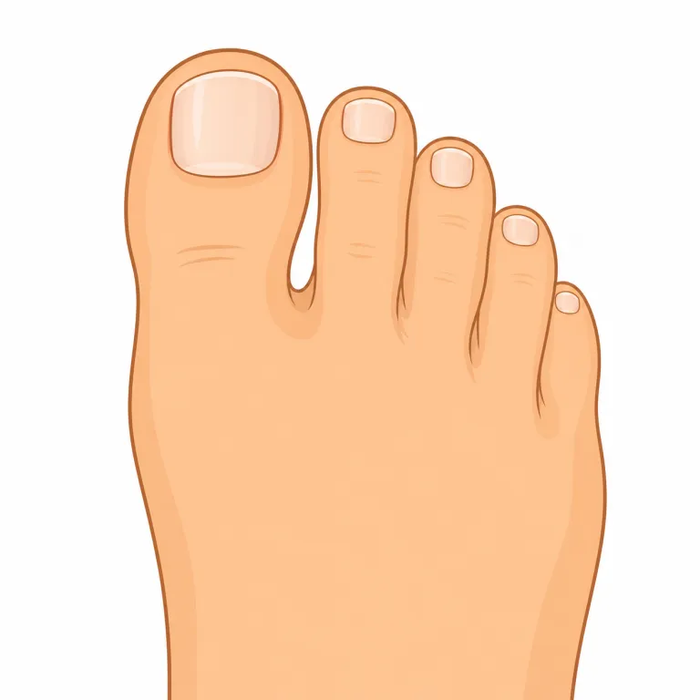 toenail（足の爪・名詞）の覚え方イラスト — toe（足の指）と nail（爪）がそのまま合体した語だと押さえると一発です
