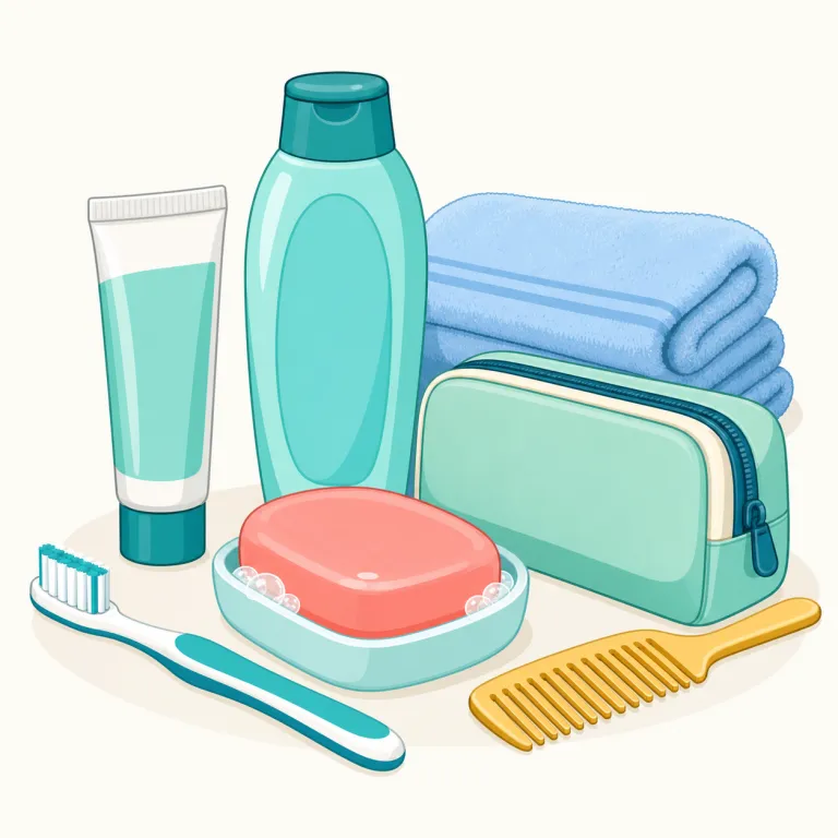 toiletry（洗面用品・名詞）の覚え方イラスト — まず toilet を知っていれば入口になる語