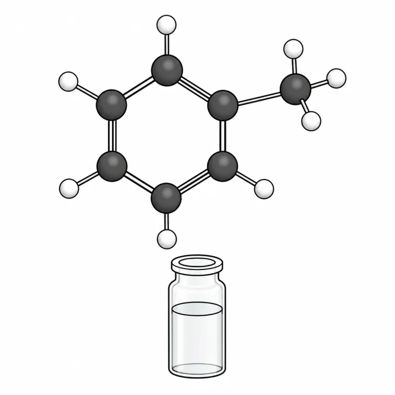 toluene（トルエン・noun）の覚え方イラスト