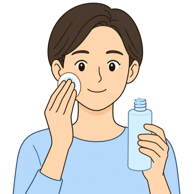 toner（化粧水・noun）の覚え方イラスト