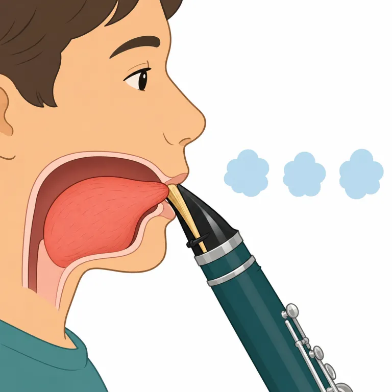 tonguing（タンギング・名詞）の覚え方イラスト — 「tongue（舌）」がそのまま入っているので、まず“舌を使う動作”と結びつけると覚えやすいです