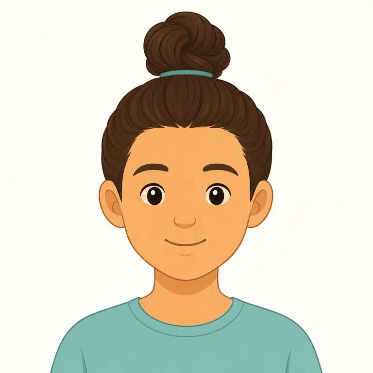 topknot（頭頂の髪束・名詞）の覚え方イラスト — topknot は top「上、頭頂」+ knot「結び目」と分けると覚えやすい語です