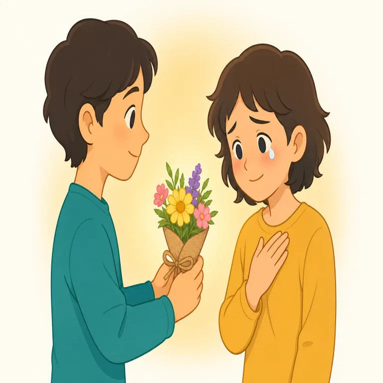 touchingの覚え方イラスト