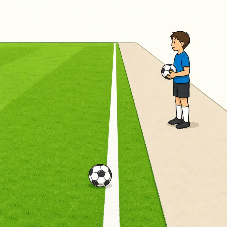 touchline（タッチライン・名詞）の覚え方イラスト — このエントリの「タッチライン」は、日本語でもサッカーやラグビーの専門的な線名として使われる場合を意識して覚えます