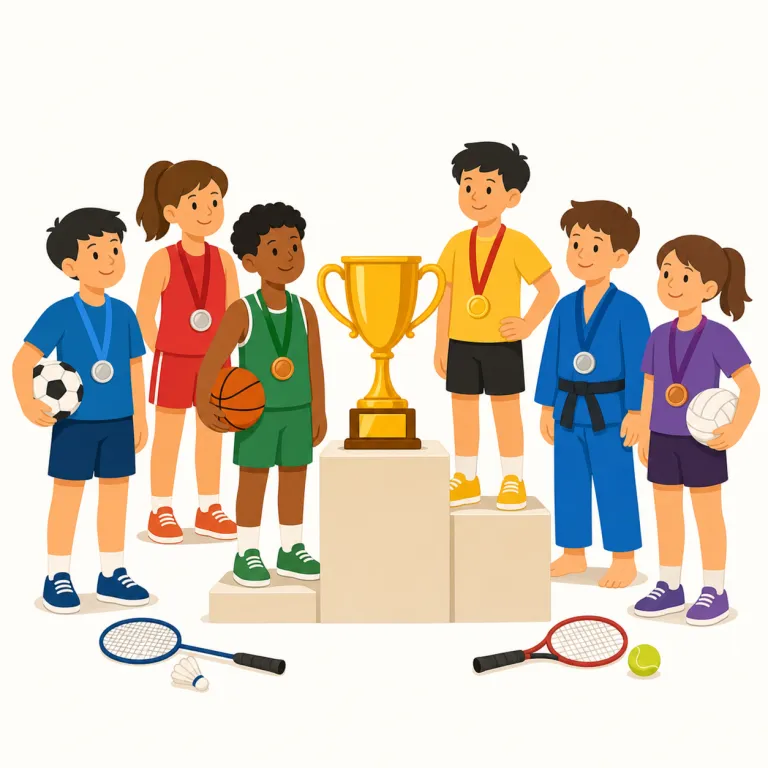 tournament（トーナメント・名詞）の覚え方イラスト — この「トーナメント」は tournament の「大会」という基本義とは別に、勝者だけが次へ進む対戦形式を表す用法として覚えます