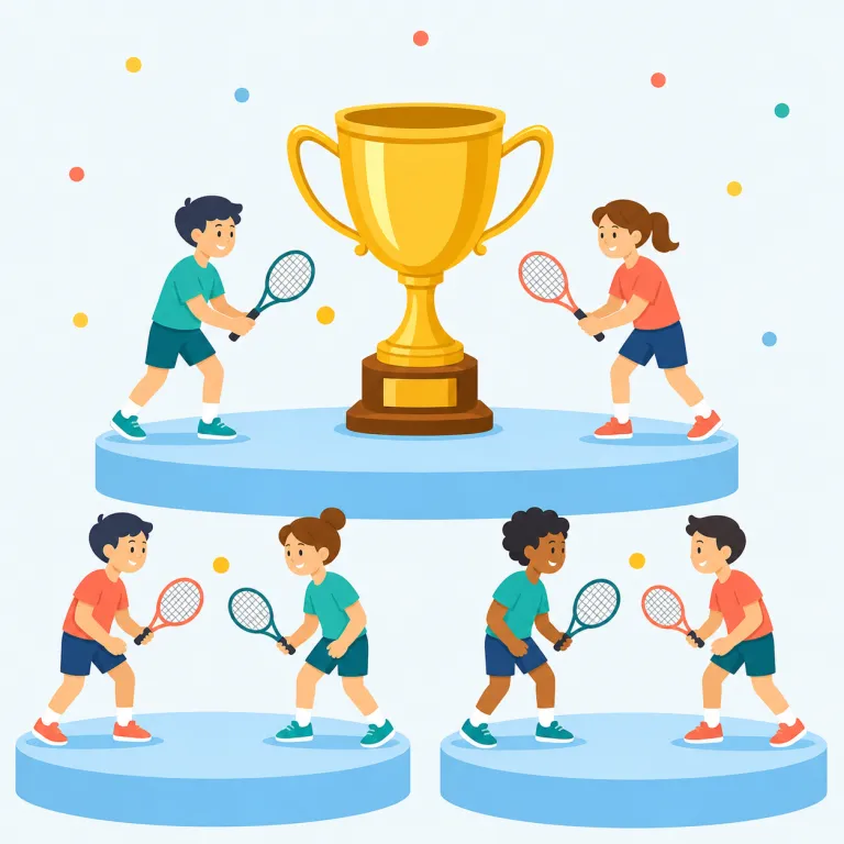 tourney（トーナメント・名詞）の覚え方イラスト
