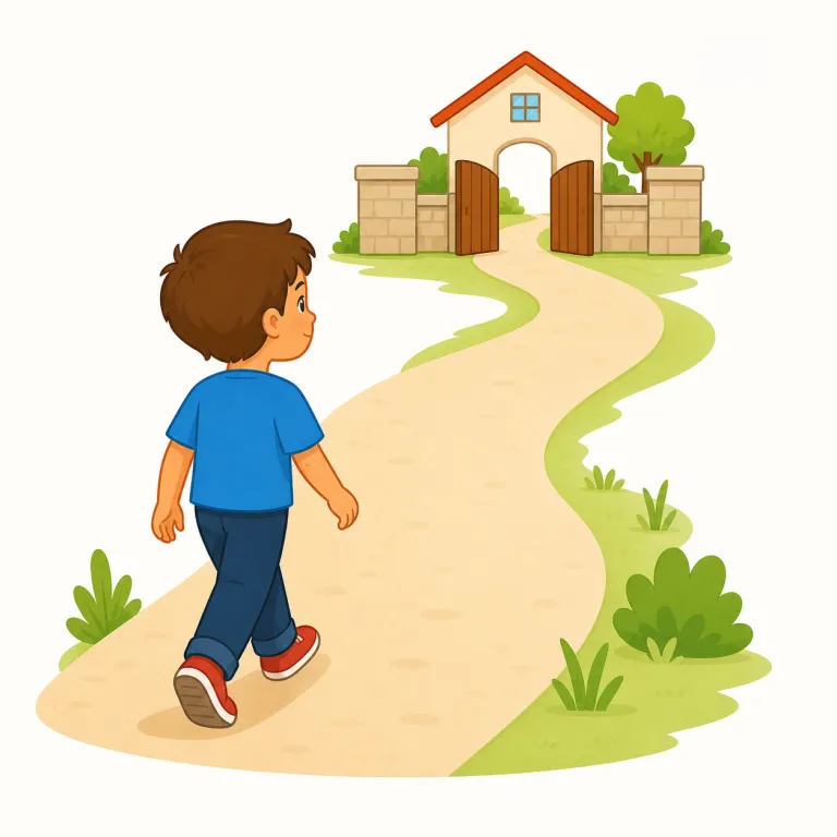 toward（に向かって・前置詞）の覚え方イラスト — toward は頭の中に「矢印がその対象へ伸びている」絵を置くと覚えやすいです