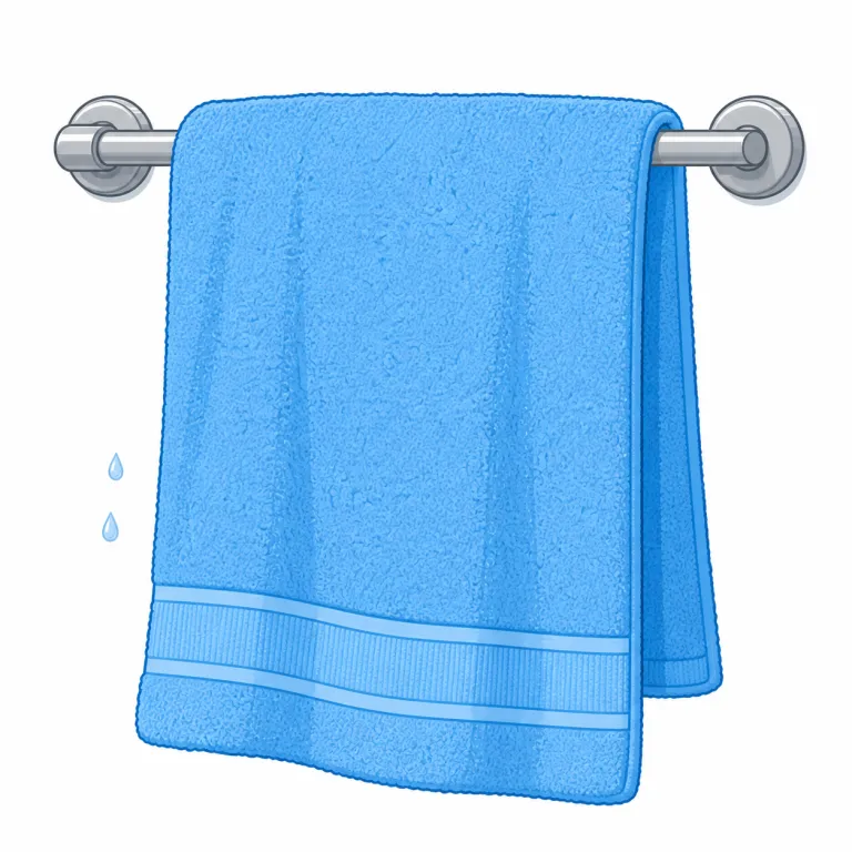 towel（タオル・名詞）の覚え方イラスト