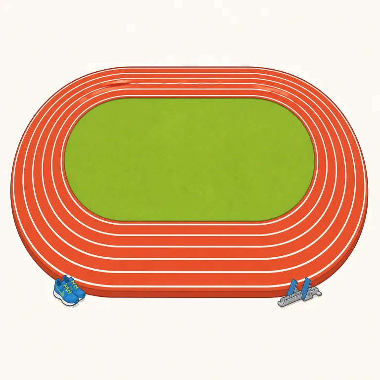 track（トラック・名詞）の覚え方イラスト