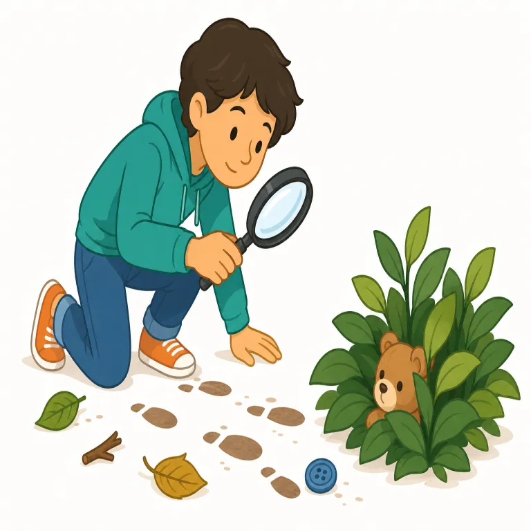 track down（を探し出す、突き止める・句動詞）の覚え方イラスト — track はまず「線路」よりも「足跡・跡を追う」の語感で押さえると覚えやすいです