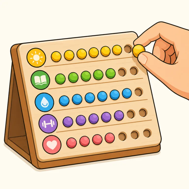 tracker（記録ツール・noun）の覚え方イラスト