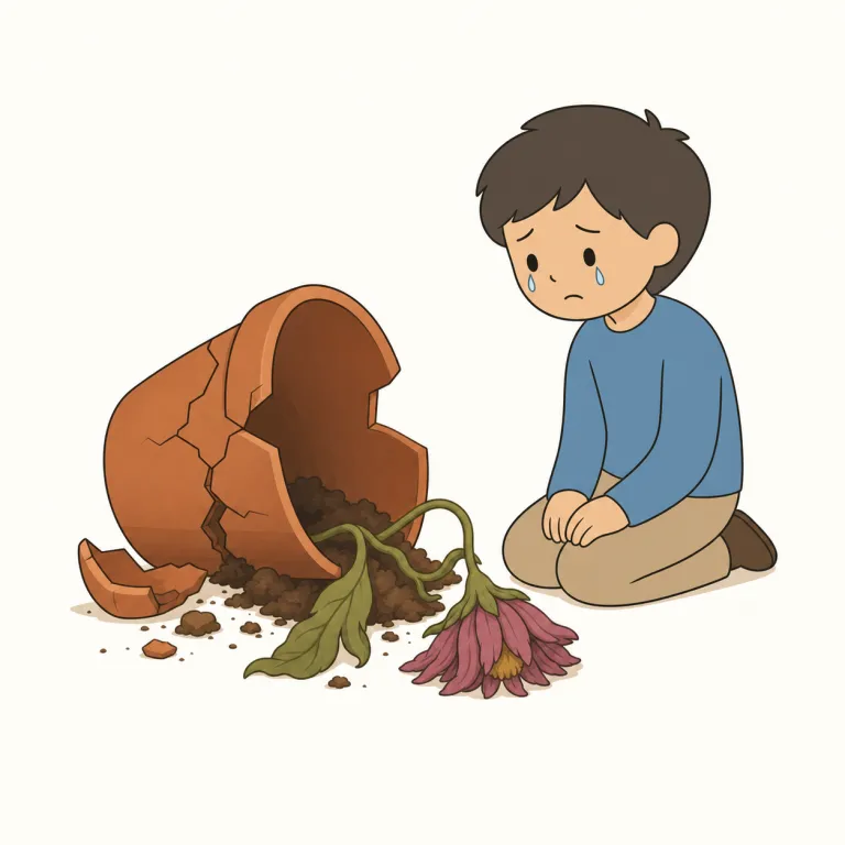 tragic（悲劇的な・形容詞）の覚え方イラスト — このエントリの tragic は、事故や死を悼む「痛ましい」という基本義ではなく、tragedy（悲劇）という劇・物語の形式に結びつく「悲劇的な」として覚える