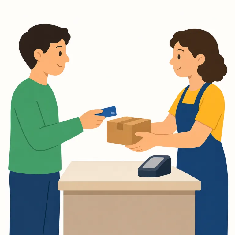 transaction（取引、売買、処理・名詞）の覚え方イラスト — transaction は transact の名詞形として見ると覚えやすいです