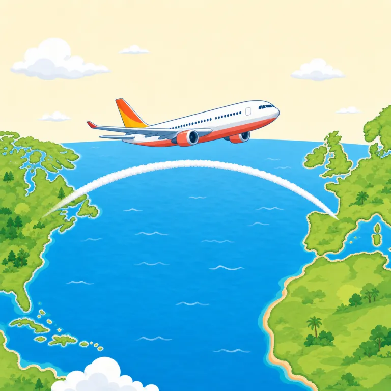 transatlantic（大西洋横断・形容詞）の覚え方イラスト — `trans-` は `transport` `transit` などで見かける「向こう側へ・横切って」の感覚を持つ接頭辞