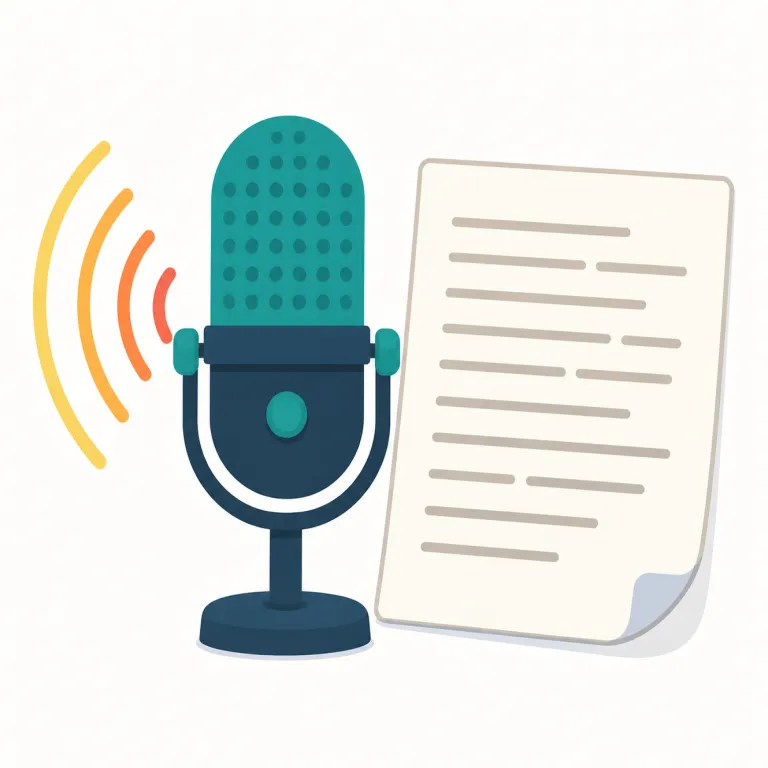 transcription（文字起こし・名詞）の覚え方イラスト — transcription は transcribe の名詞形として覚えると残りやすいです