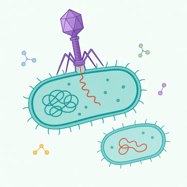 transduction（形質導入・noun）の覚え方イラスト