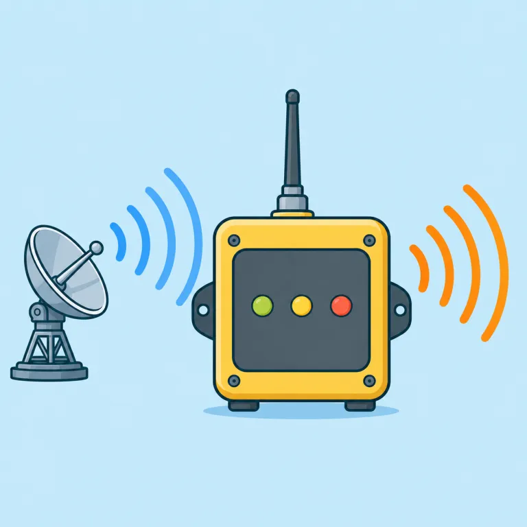 transponder（トランスポンダー・名詞）の覚え方イラスト
