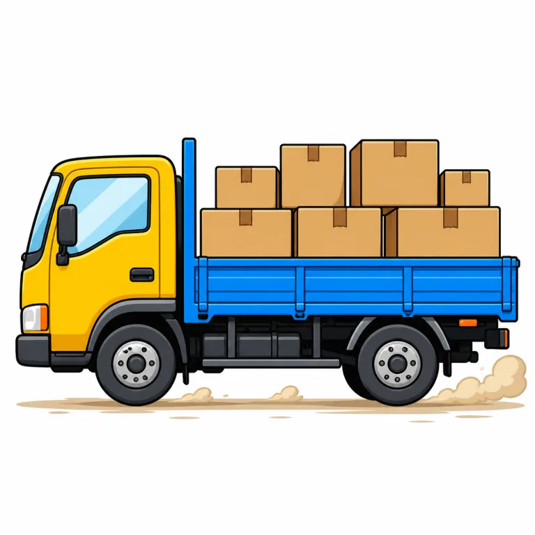 transportation（輸送、運搬・noun）の覚え方イラスト