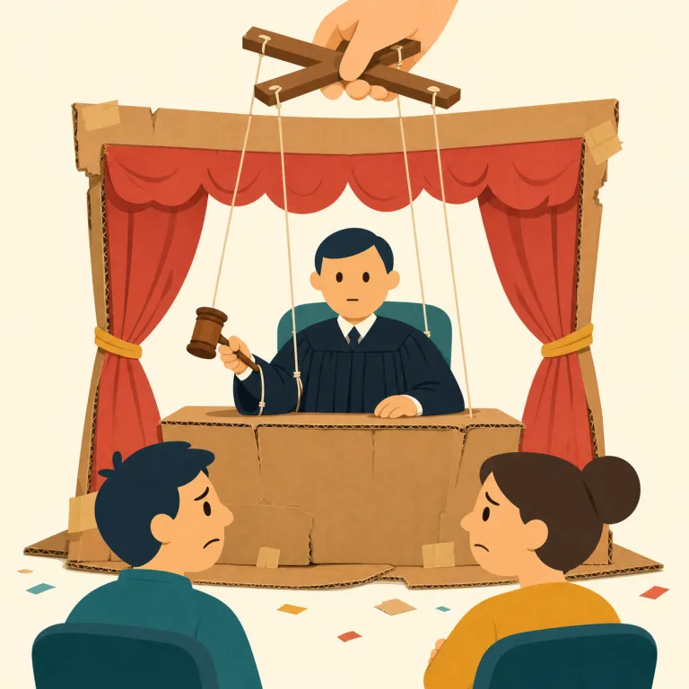 travesty（ひどいまがいもの・名詞）の覚え方イラスト — travesty は「本物を滑稽なほどゆがめた、ひどいまがいもの」を表す名詞です