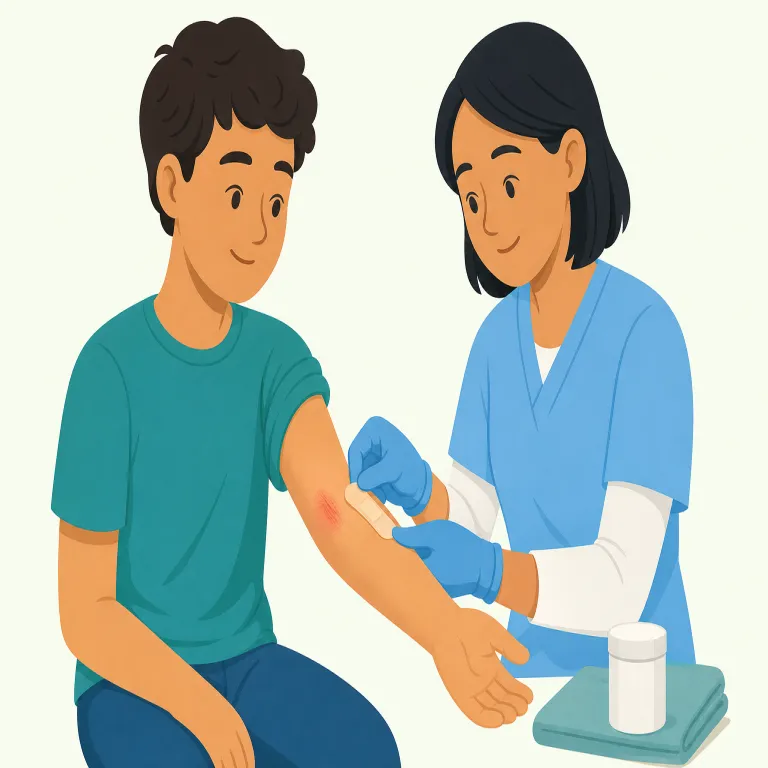 treatable（治療可能な・形容詞）の覚え方イラスト — treat + -able で「治療という対処ができる」と捉えると覚えやすい語です