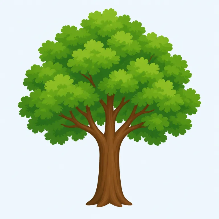 tree（木・名詞）の覚え方イラスト — 「tree」はまず基本の情景で固定すると覚えやすい語です
