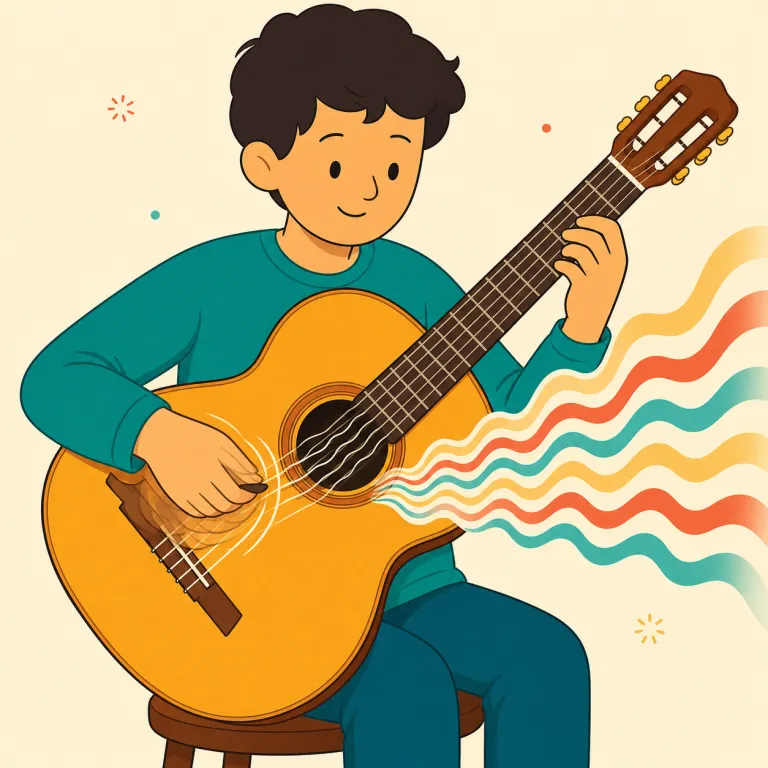 tremolo（トレモロ・名詞）の覚え方イラスト — まず「音が震えて聞こえる感じ」を核に置くと定着しやすい語です